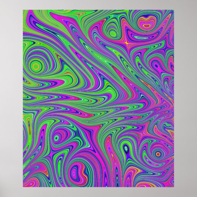 psychodelic textures poster (Front)