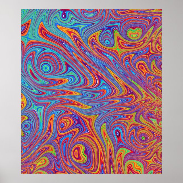 psychodelic textures poster (Front)