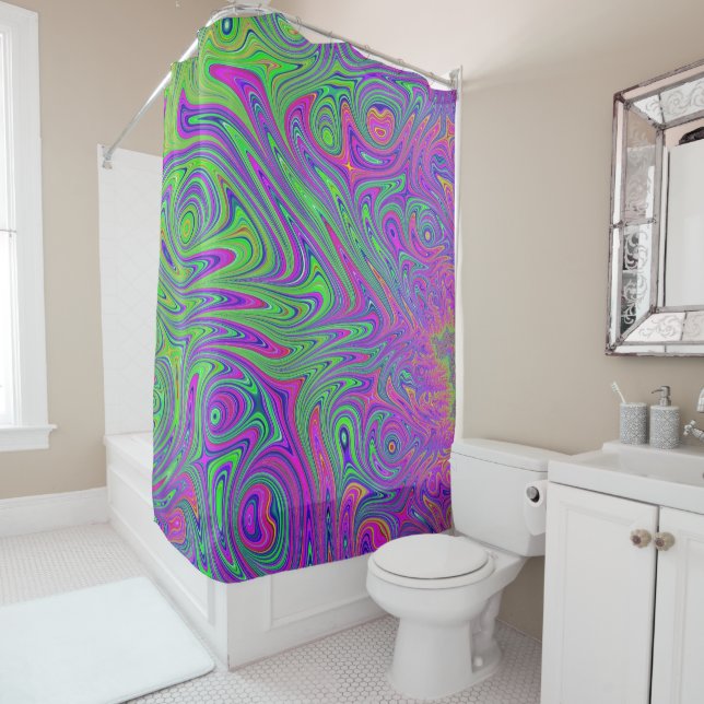 psychodelic textures shower curtain (In Situ)