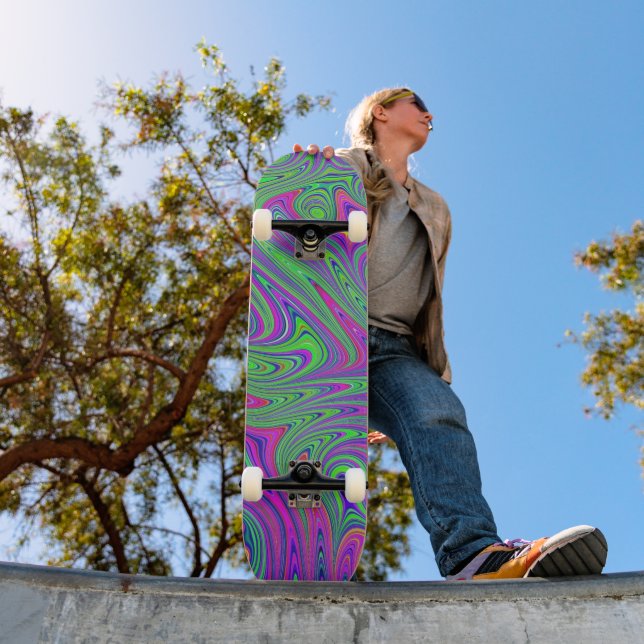 psychodelic textures skateboard (Outdoor 1)
