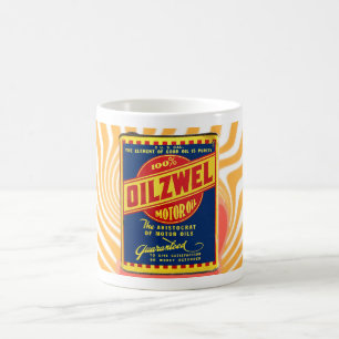 PSYCHODYLLIC VINTAGE MOTOR OIL CAN COFFEE MUG