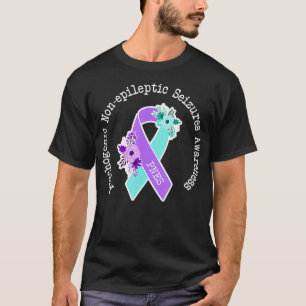 Psychogenic Nonepileptic Seizures PNES Purple Teal T-Shirt