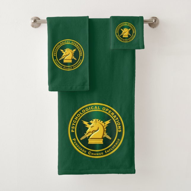 Psychological Operations PSYOPS Bath Towel Set (Insitu)