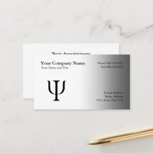Psychologist Appointment Business Card