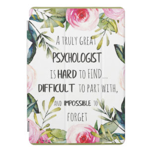 Psychologist Appreciation Thank you Farewell Gift iPad Pro Cover