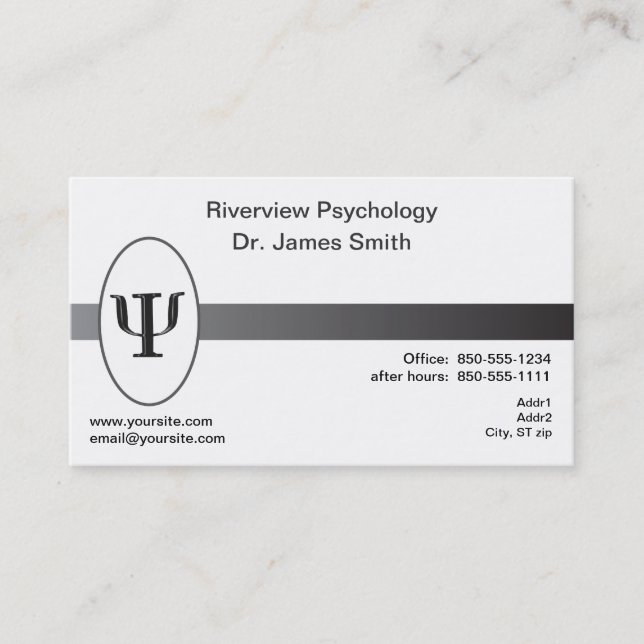 Psychologist Business Card (Front)