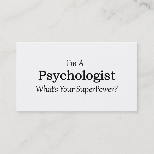 Psychologist Business Card (Front)