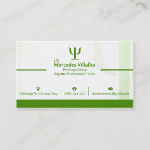 Psychologist  Business Card Template