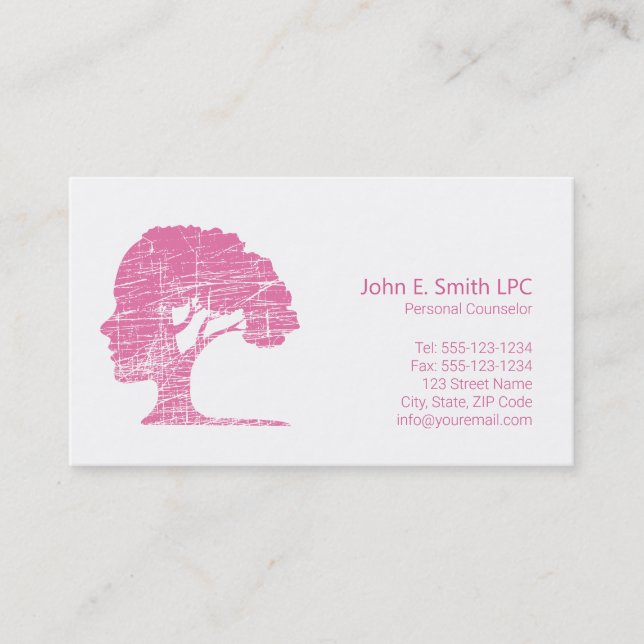 Psychologist Business Cards Personal Counsellor (Front)