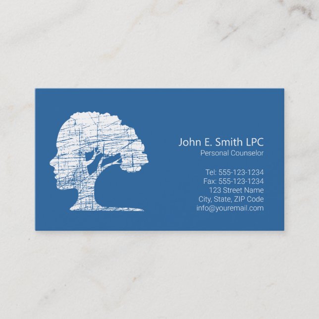 Psychologist Business Cards Personal Counsellor (Front)