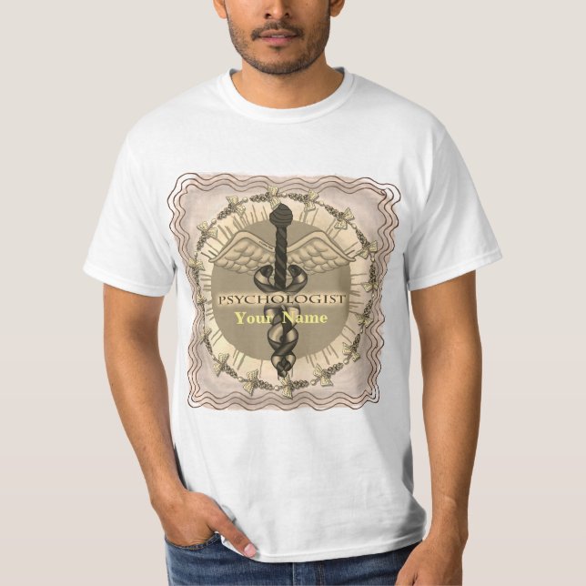 Psychologist Caduceus Doctor T-Shirt (Front)