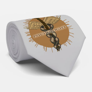 Psychologist Caduceus Tie