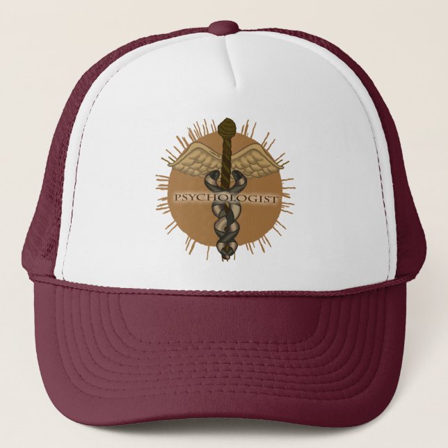 Psychologist Caduceus Trucker Hat (Front)