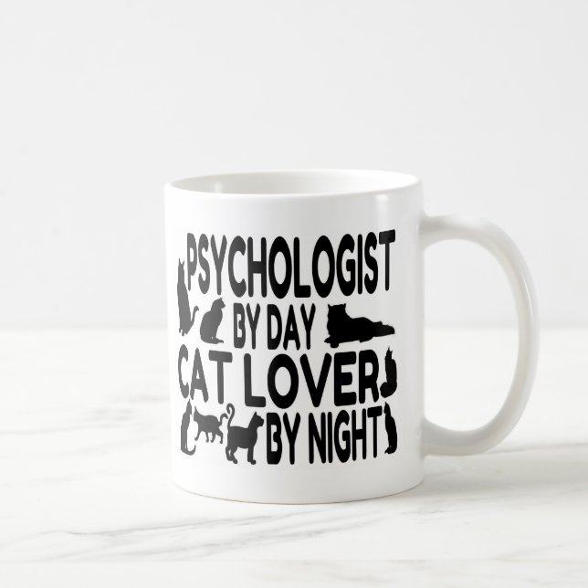 Psychologist Cat Lover Coffee Mug (Right)