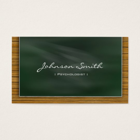 Psychologist - Cool Chalkboard Business Card