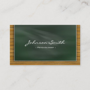 Psychologist - Cool Chalkboard Business Card