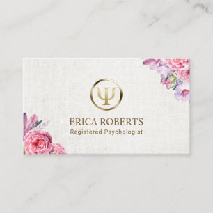 Psychologist Counsellor Elegant Floral Appointment
