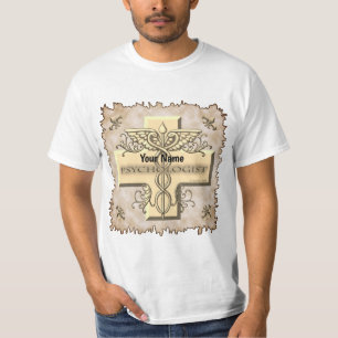Psychologist Cross Caduceus T-Shirt
