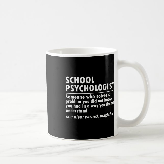 Psychologist Definition Back To School Fun  Coffee Mug (Right)