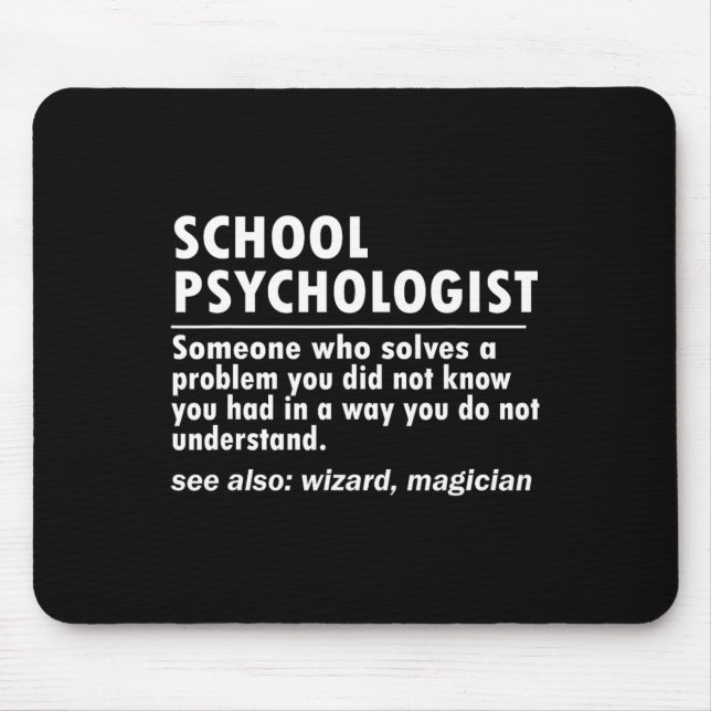 Psychologist Definition Back To School Fun  Mouse Mat (Front)