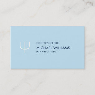Psychologist - Elegant Celestial Symbol Business Card