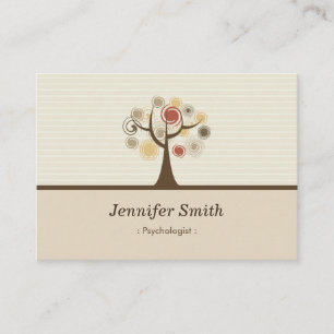 Psychologist - Elegant Natural Theme Business Card
