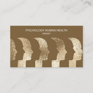 Psychologist Human Faces Mindset Human Brain Business Card