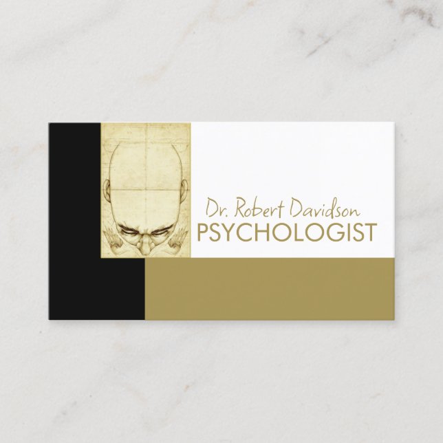 Psychologist Human Mind Doctor Medical Card (Front)