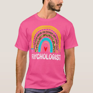 Psychologist Leopard Rainbow Healthcare Doctor Psy T-Shirt
