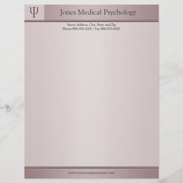 Psychologist Letterhead (Front)
