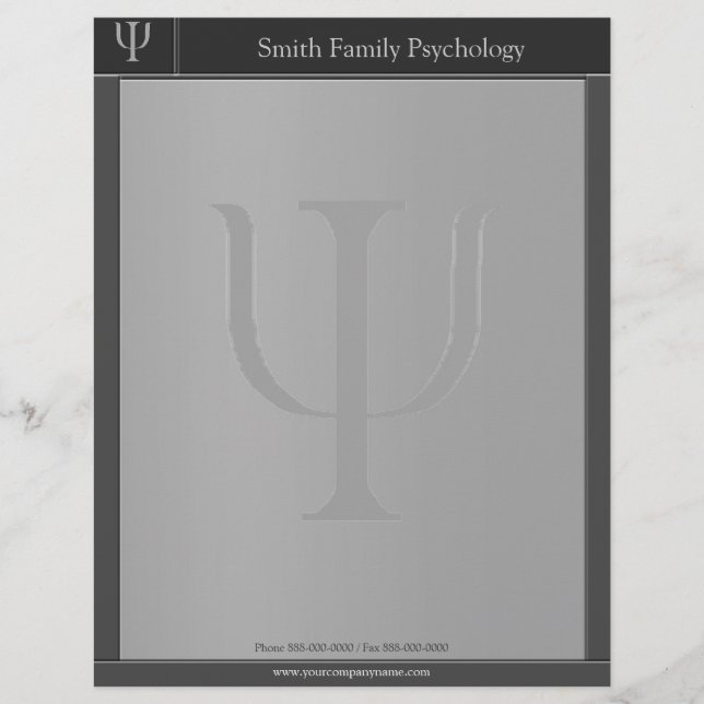 Psychologist Letterhead Design (Front)
