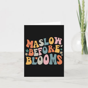 Psychologist Maslow Before Bloom Sped Teacher Clro Card