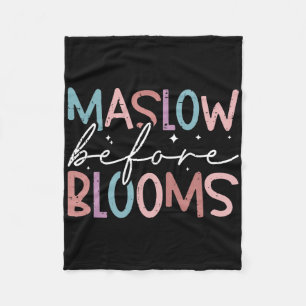 Psychologist Maslow Before Bloom Sped Teacher Clro Fleece Blanket