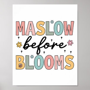 Psychologist Maslow Before Bloom Sped Teacher Clro Poster