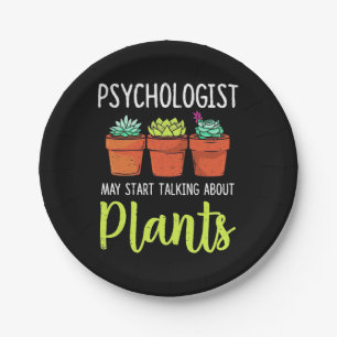 Psychologist May Start Taking About Plants Paper Plate