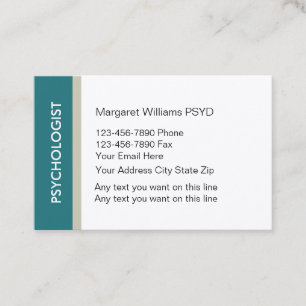 Psychologist Modern Design Business Card