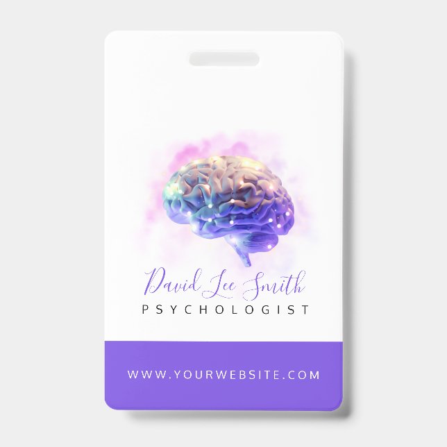 Psychologist / Neurologist Badge ID Badge (Front)