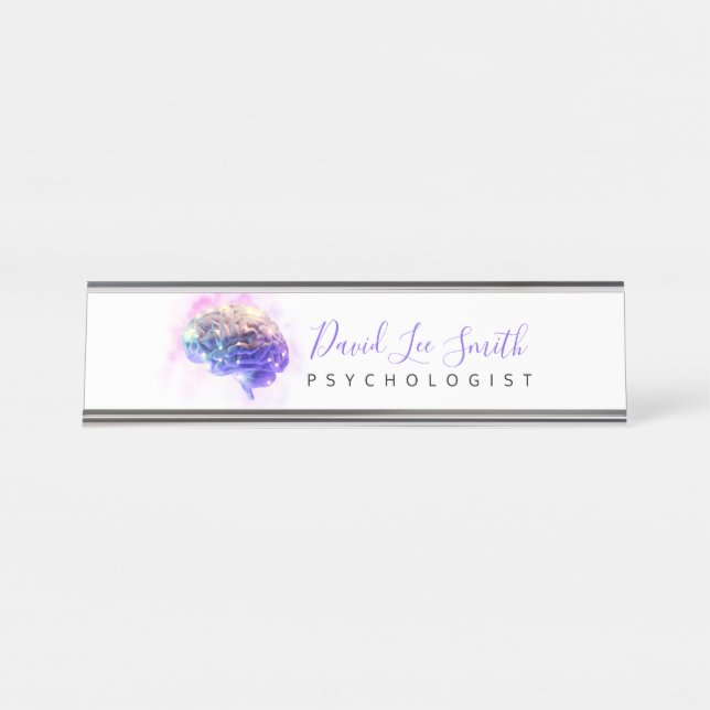 Psychologist / Neurologist Desk Name Plate (Front)