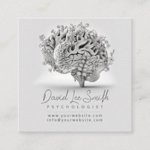 Psychologist / Neurologist Square Business Card