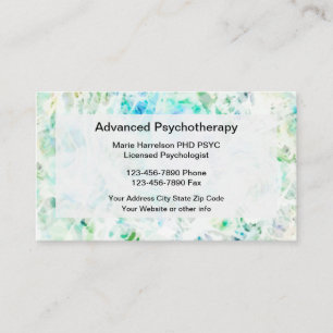 Psychologist Office And Clinic Business Card