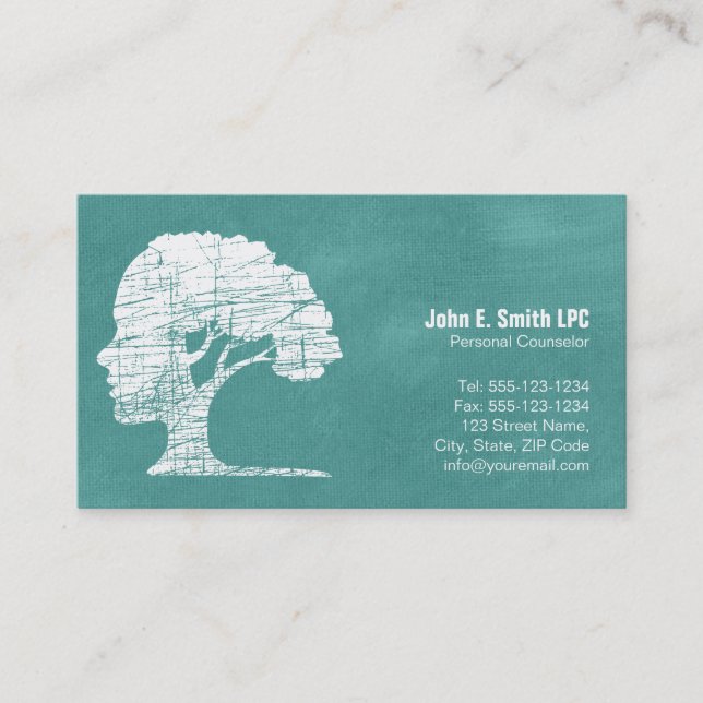 Psychologist Personal Counsellor Business Cards (Front)