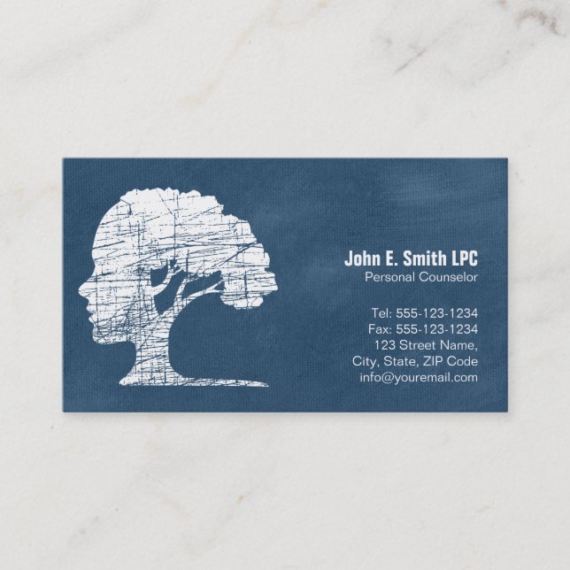 Psychologist Personal Counsellor Business Cards (Front)