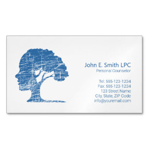 Psychologist Personal Counsellor, Therapist Magnetic Business Card