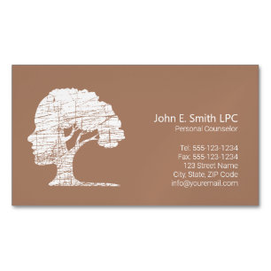 Psychologist Personal Counselor, Therapist Magnetic Business Card