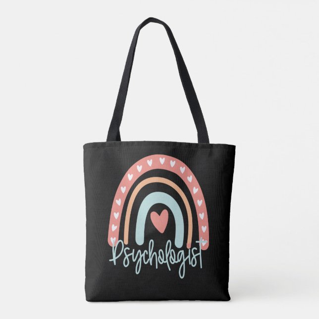 Psychologist Phd PsyD Graduation Gift Major Boho  Tote Bag (Back)