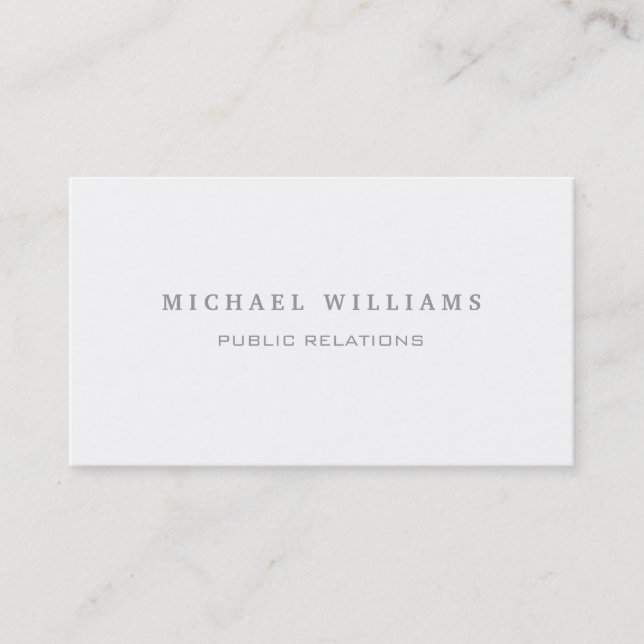 PSYCHOLOGIST - PROFESSIONAL ELEGANT TARGET BUSINESS CARD (Front)