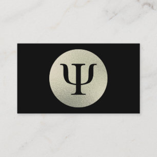Psychologist Psi Symbol Business Card