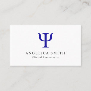 Psychologist Psi Symbol Business Card