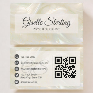 Psychologist QR Code Business Card