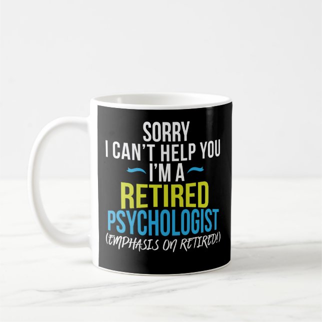 Psychologist Retirement Gift Funny Coffee Mug Gift (Left)